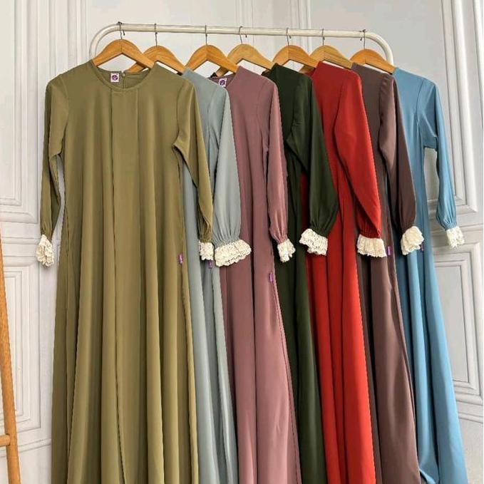 Terjangkau Gamis Darby/Dnl Ruxury .Bahan Marbela Polos