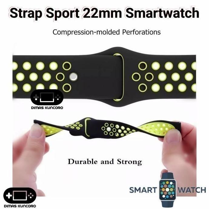 Strap Sport 22mm Silikon silicon tali jam silicone aolon watch foom s3 adc s adv 2 r cyber mars r3 u