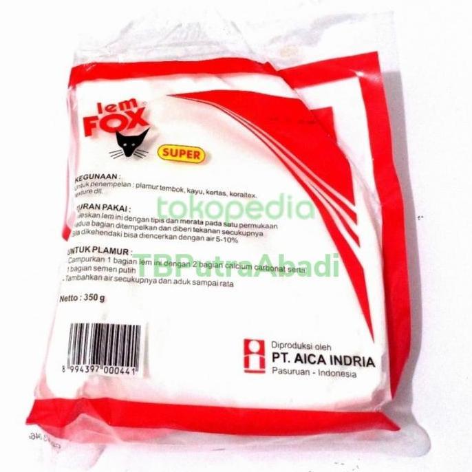 Ready Lem Putih Fox Merah 350 gram Lem Fox Lem Kayu Kertas Plamir Tembok murah