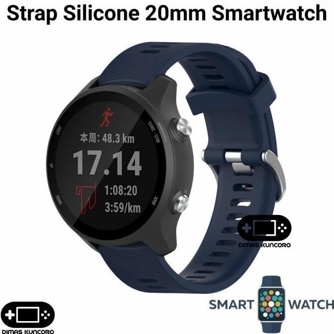 Strap Silicone 20mm silikon tali jam tangan rubber suunto 3 fitness