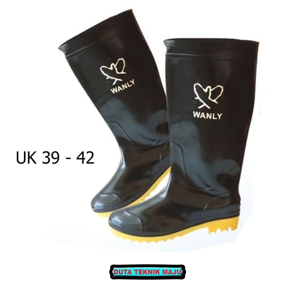 HOT PRODUCT [COD] SEPATU PROYEK SAFETY BOOT HITAM| SEPATU PROYEK BOOT PANJANG LAKI-LAKI | SEPATU BOA