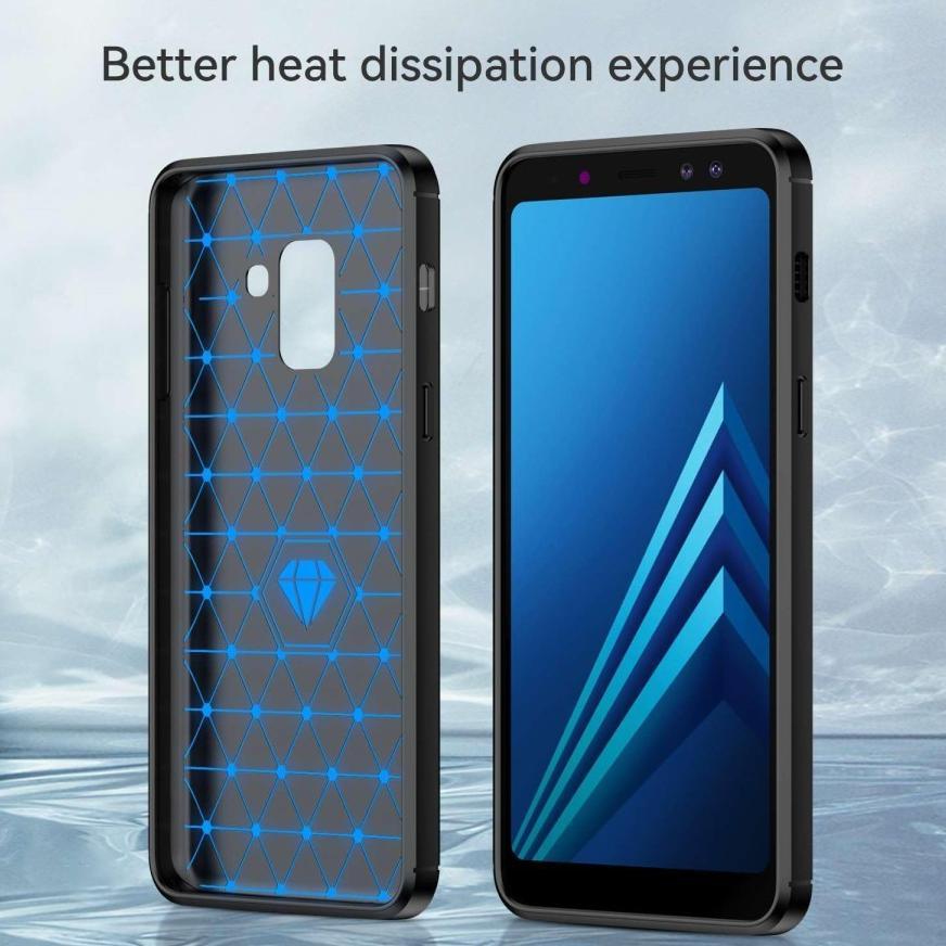 PROMO TERBARU CASE SAMSUNG A8 2018 / A8 PLUS / A6 2018 / A6 PLUS RUGGED CARBON ARMOR ANTI SHOCK PROO