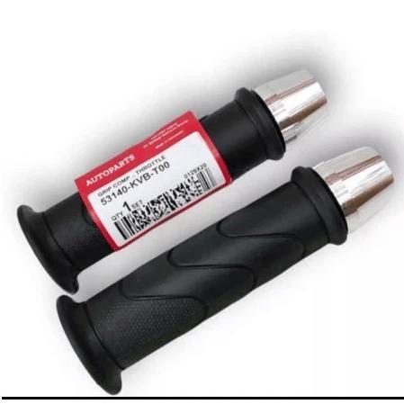 NEW! GRIP MOTOR HAND GRIP MODEL STANDAR HONDA + JALU STANG STIR CHROME HANDGRIP HANDFAT HITAM HAND F
