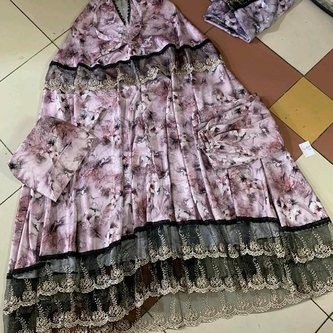 Diskon Mukena Sutra Embos Print/ Mukena Sutra/ Mukena Mewah Sutra Renda