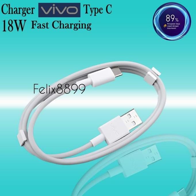 CHARGER VIVO Y21 Y21S Y21T Y53S ORIGINAL 100% TYPE C FAST CHARGING
