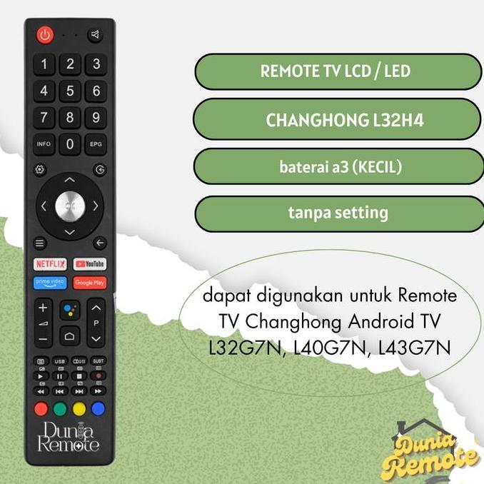 Remote TV PENGGANTI Changhong Android TV / Remot Smart TV Changhong