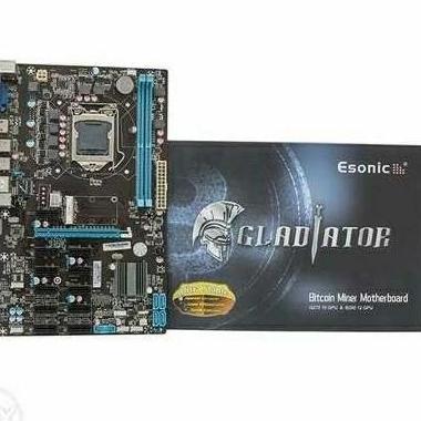 Esonic B250 - Btc Gladiator - Intel Socket 1151- (12 Slot Pci-E/Gpu) Tersedia