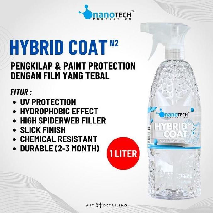 HYBRID COAT 1L - nanoTECH PROTECTION - COATING MAINTENANCE - PERAWATAN NANO CERAMIC COATING - INSTAN