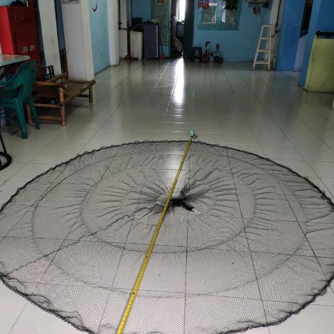 JALA IKAN, JALA LEMPAR, JALA 1,5 METER FULL MEKAR BAHAN NILON / BENANG,  JALA UDANG,  JALA SUNGAI DI
