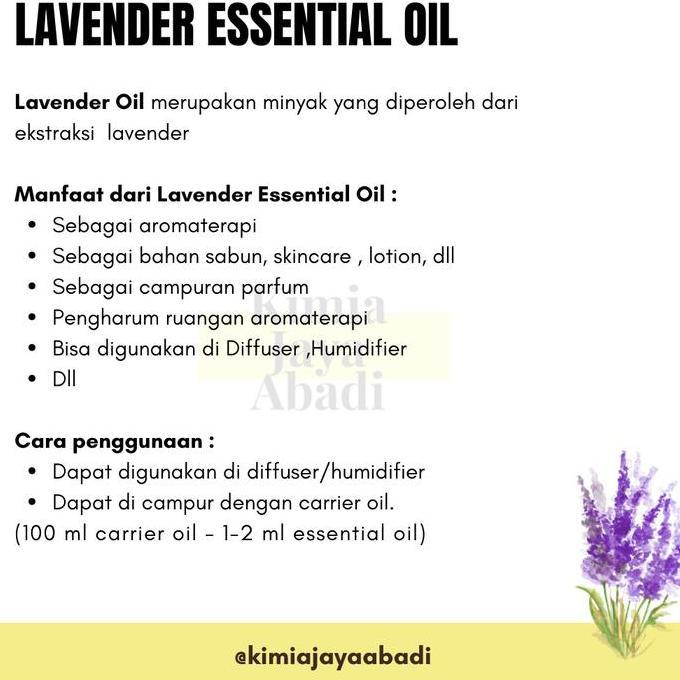 Pure French Lavender Essential Oil / Minyak Lavender MURNI 1 LITER RDN