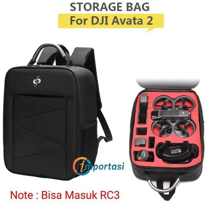 Tas Drone DJI AVATA 2 Goggles 3 RC 3 FPV Storage Bag Complete Set