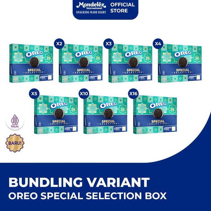 hribarkah631 - oreo special selection (paket isi 7), hampers lebaran parsel gift box untuk orang ter