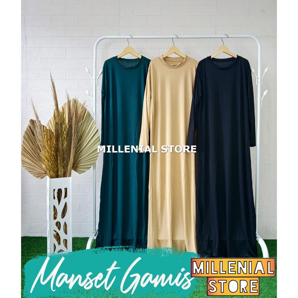 MANSET GAMIS PANJANG BAJU MANSET GAMIS SPANDEK YUKENSI GAMIS BUNTUNG S Termurah