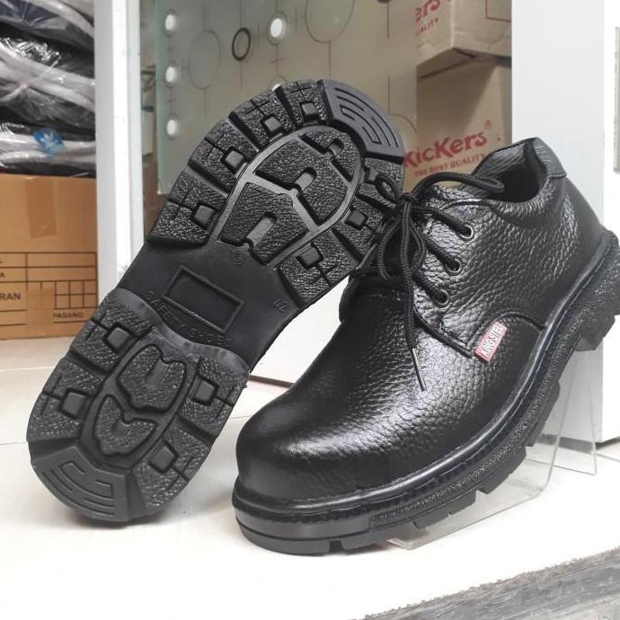 Sepatu Safety Ujung Besi Kulit Asli King Steel S11