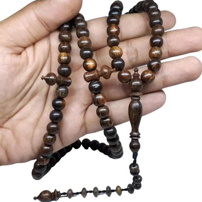 Tasbih Gaharu Grade A++ 8mm wangi Tenggelam Dalam Air Tasbih kayu gaharu Asli Wangi Alami Kayu Gahar