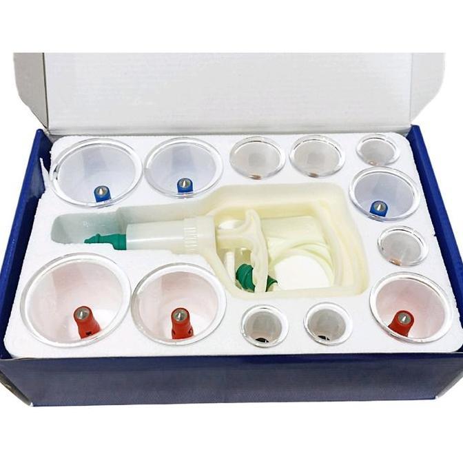 Capslock- Ws1 Alat Bekam Kop Angin Magic Star 12 Cup Lengkap Selang Dan Magnetik Tubuh Bahan Akrilik