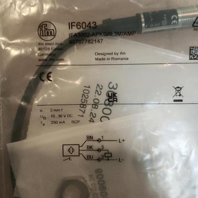 Ifm If6043 Sensor Ifm If/6043 Proximity Switch Sensor Ifm Terbatas