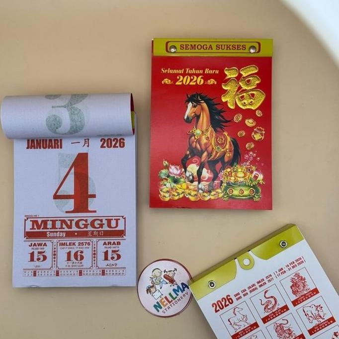 Dicdoc- Kalender Harian Sobek Sedang Ao Tahun 2026 Kertas