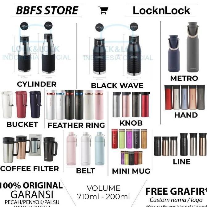 lock n lock one touch clip tumbler termos panas dingin 550ml LHC3249