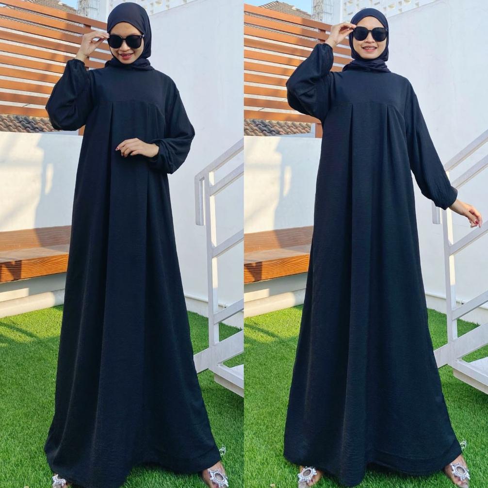 Gamis Adinara Dress Wanita Hyget Super Sleting Bela Termurah
