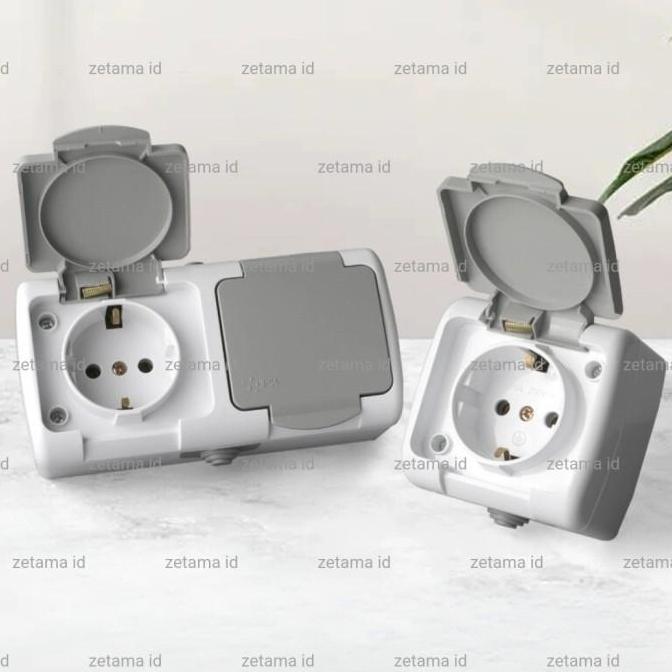 Nontizem- Stop Kontak Outdoor Waterproof Stop Kontak Penutup Luar Ruangan Colokan Listrik Yw-9 Serie