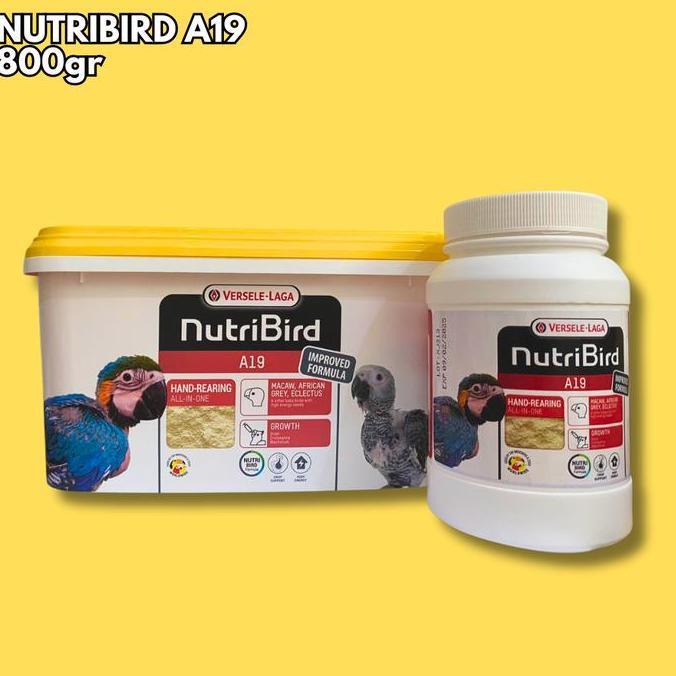 Willofbig- Nutribird A19 Pakan Lolohan Versele Laga Nutri Bird Kemasan 800Gr