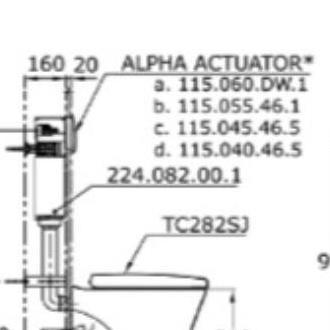 Diskon Tombol Kloset Toto 115.040.46.5 Actuator (Matt Chrome) Utk Cw824Npj,Cw620Nj,Cw822Rjt2,Cw822Nj