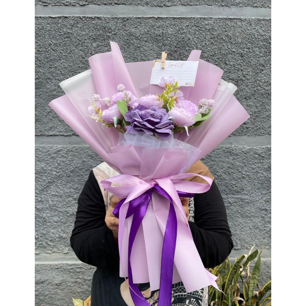 Bucket Bunga Artificial Valentine Kado Buket Ultah Wisuda Ulang Tahun Anniversary Hadiah Wisuda Acar