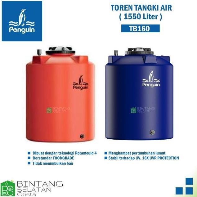 Diskon Toren Penguin/ Tandon/ Wadah Penampungan Air Penguin Tb160 1550 Liter