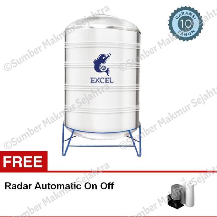 Terjangkau Tangki Air / Tandon / Toren Excel Stainless 800 Liter - Gs 1000