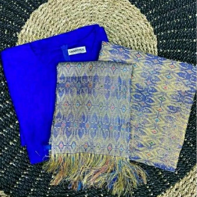 DV335 - Baju Kurung Tafeta Siti Nurbaya - Baju Kurung Songket Thailand - Baju Kurung Melayu - Dress 