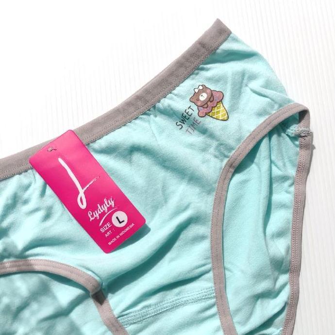 DE160 >> 3 PCS Celana Dalam Remaja Lydyly L154 Cd Lydyly CD Lidily Wanita Katun Dewasa Motif