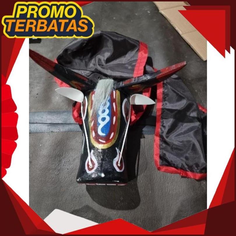 Cod Mainan Anak Barongan Bantengan - Mainan Anak Banteng Bantengan Kuda Lumping - Mainan Tradisional