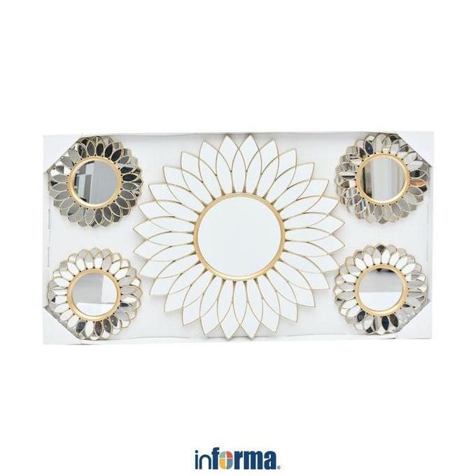 INFORMA HIASAN DINDING SET 5 PCS KM35 - GOLD