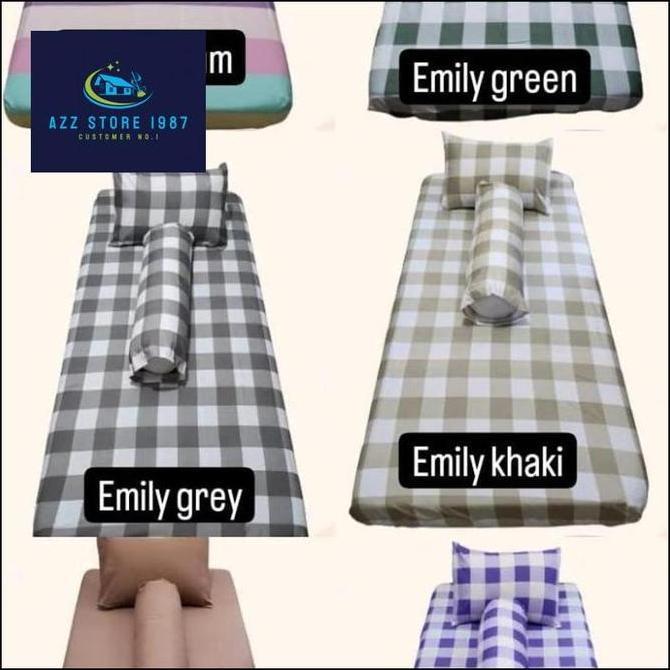 sarung kasur/sprei resleting 100x200x10/90x200x10