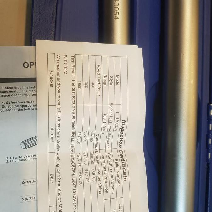 Lakoni Pro Kunci Torsi / Moment 1" 400-1200N.M Torque Wrench 800426