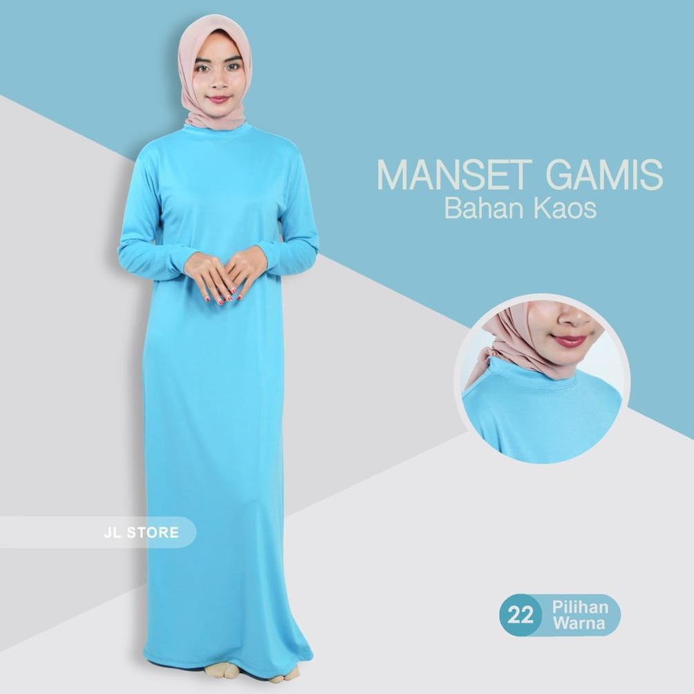 Manset Gamis wanita bahan kaos rayon Termurah