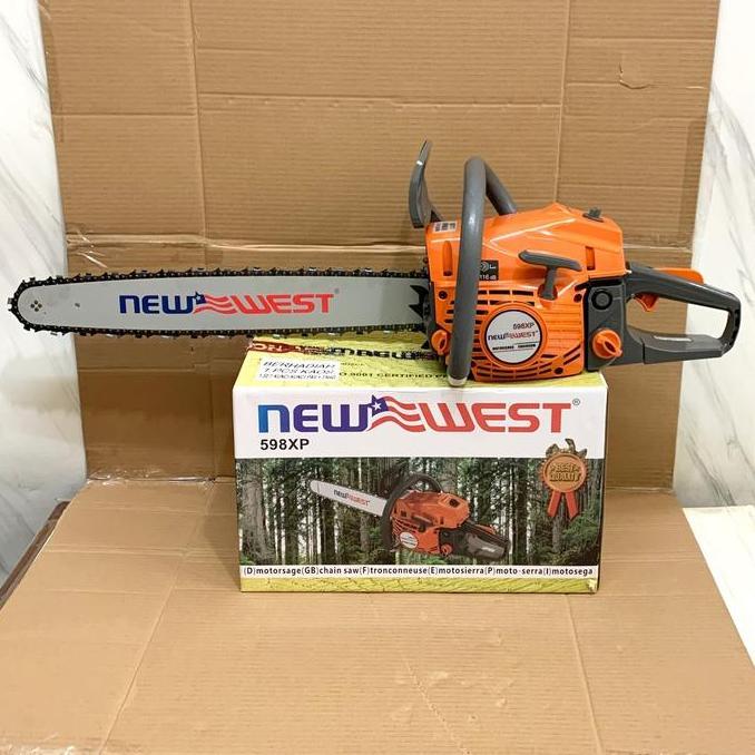 CHAINSAW NEW WEST NW 598/ NW598x - BAR 22"- MESIN POTONG KAYU+RANTAI