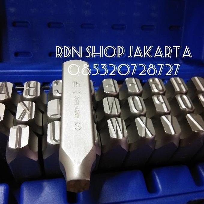 Huruf Ketok dan angka set 15 mm Orinal Masus Germany Heavy duty