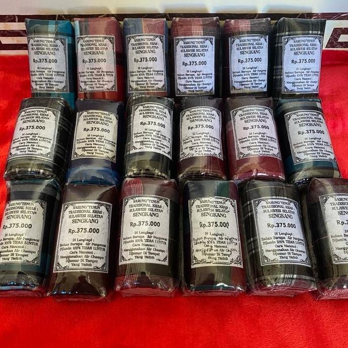 Termurah / Hot Sale Sarung Tenun Tradisional Khas Sulawesi Selatan Sengkang