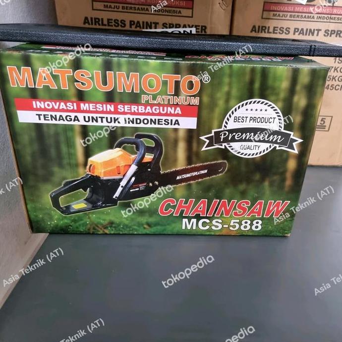 Mesin gergaji kayu Matsumoto 22 inch.. chainsaw