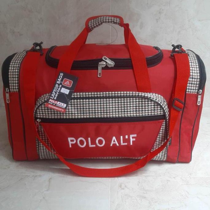 Polo Alf Tas Pakaian Besar Travel Bag Bepergian  51599 Jinjing Mudik Selempang Baju