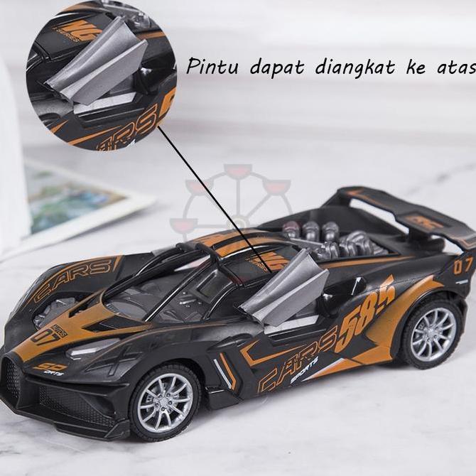 Ranggastandmurah - 1: 18 Remote Control Bugat Mobil Sport Dapat Membuka Pintu/Kecepatan Tinggi Drift