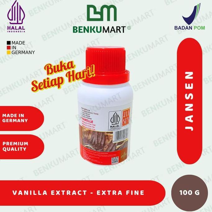 Winwin- Jansen Vanilla Extract Extra Fine 100 Gr | Vanilla Jansen 100 Ml
