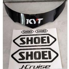 TERMURAH Spoiler Helm KYT Kyoto Glossy + Stiker Shoei 1Set