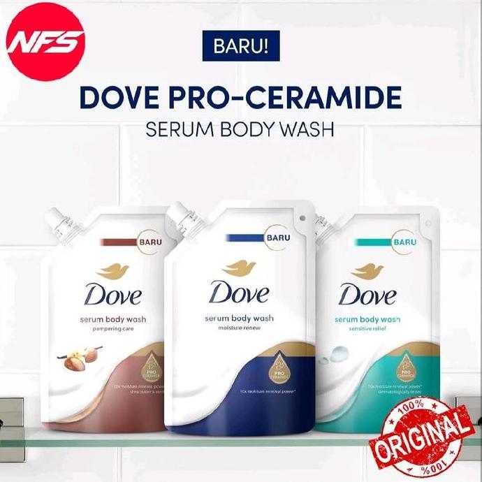 Yupp- Dove Serum Body Wash Pouch-Moisture Renew/Pampering Care/Sensitive Relief/Aqua/Deeply Nourishi