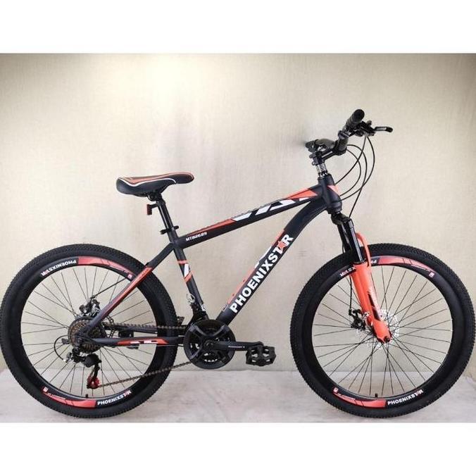 Terlaris Sepeda Mtb 26 Phoenix Star Inner Cable 21 Speed 2023 Terbaru Sporty / Sepeda Gunung 26 Phoe