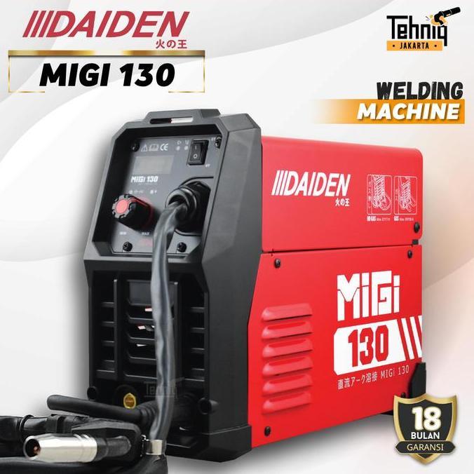 Terlaris Mesin Las Listrik Daiden Migi 130 Inverter Welding Machine Mig 130