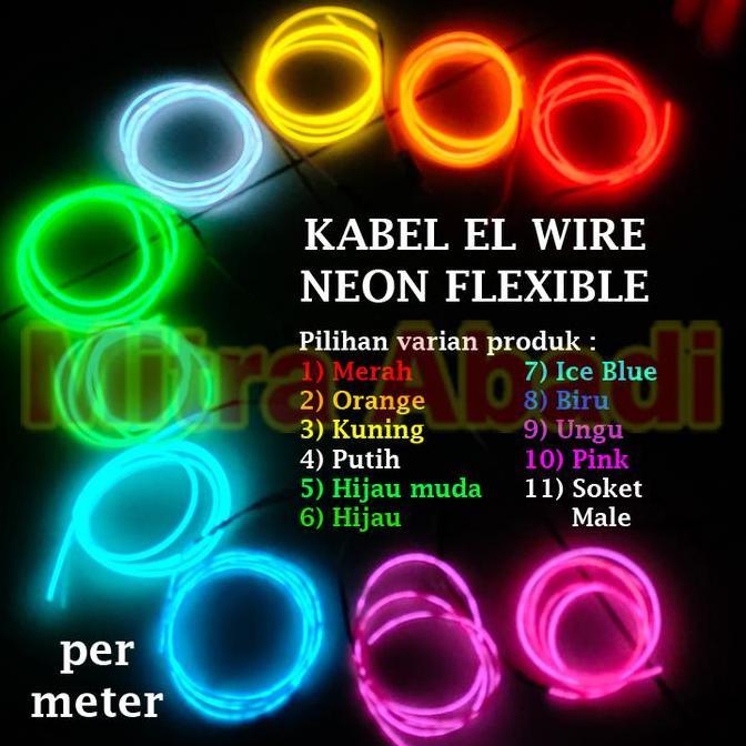 Kabel El Wire Flexible Neon Per Meter