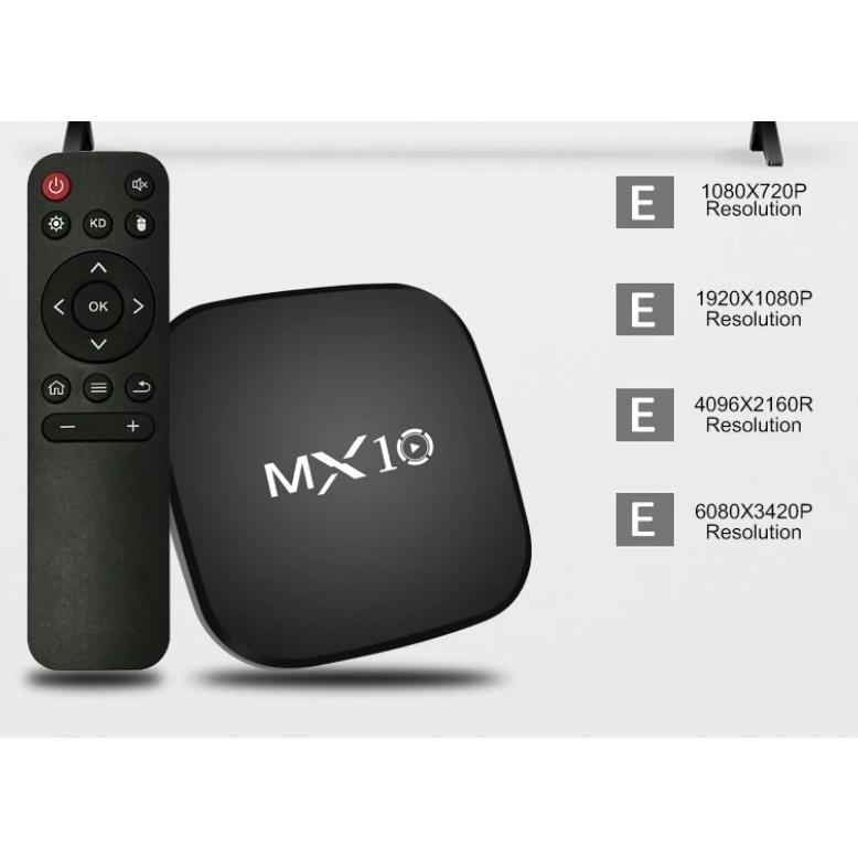 Hot Sale Android Tv Box Mx10 Ram 4Gb Rom 64Gb Android 13 Os 4K Hd Smart Tv Box Unlock Tv Box Android